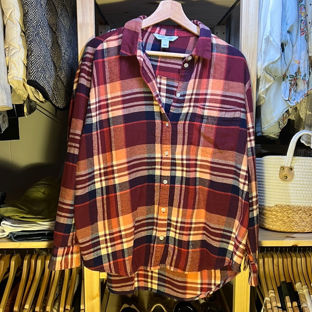 Old navy boyfriend flannel
